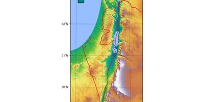 Harta e izraelit lartësi