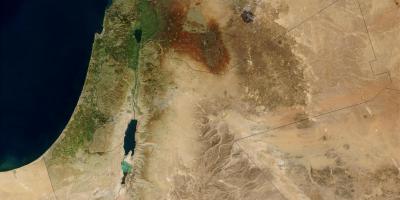 Harta e izraelit satelitore 