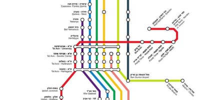 Harta e izraelit tren